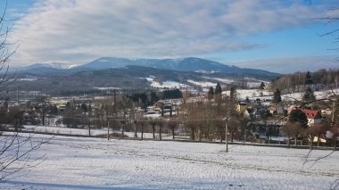 Karlı kış manzarası