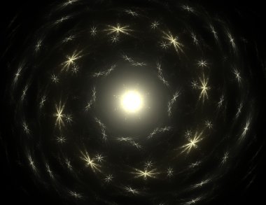 koyu arka plan beyaz bir toz bulutu soyut tasarım