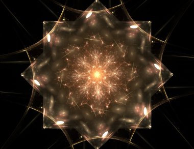 Soyut fraktal desen ve şekiller. Fraktal doku. Serisi, süslü boya renkleri. Arka plan fraktal oluşur