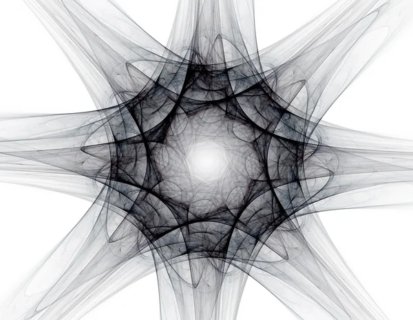 Motifs et formes fractaux abstraits. Création numérique pour la conception graphique créative. Icône fractale symétrique sur fond . — Photo