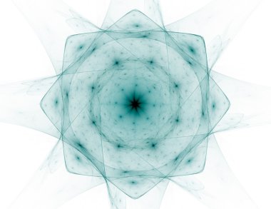 vitray çiçek veya kelebek, dijital fractal sanat tasarım