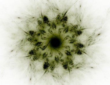 renkli fraktal Yüzükler, dijital sanat