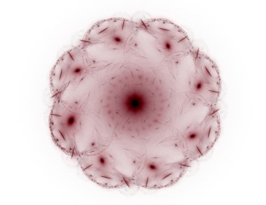 Bilim, teknoloji ve tasarım konularında fraktal radyal desen