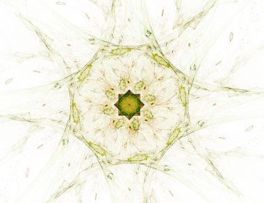 Bilim, teknoloji ve tasarım konularında fraktal radyal desen