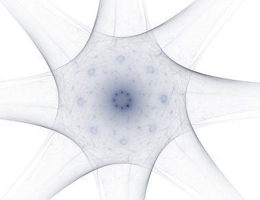 Soyut fraktal desen ve şekiller. Dijital sanat yaratıcı grafik tasarım için. Arka planda simetrik fraktal simgesi.