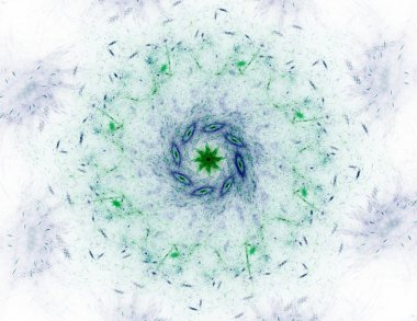 vitray çiçek veya kelebek, dijital fractal sanat tasarım