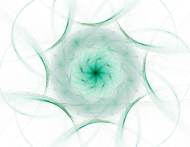 vitray çiçek veya kelebek, dijital fractal sanat tasarım