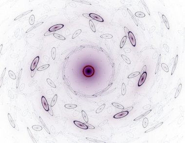 Soyut fraktal desen ve şekiller. Dijital sanat yaratıcı grafik tasarım için. Arka planda simetrik fraktal simgesi.