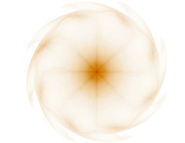 Bilim, teknoloji ve tasarım konularında fraktal radyal desen