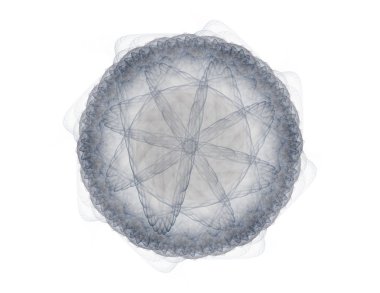 Soyut fraktal desen ve şekiller. Dijital sanat yaratıcı grafik tasarım için. Arka planda simetrik fraktal simgesi.