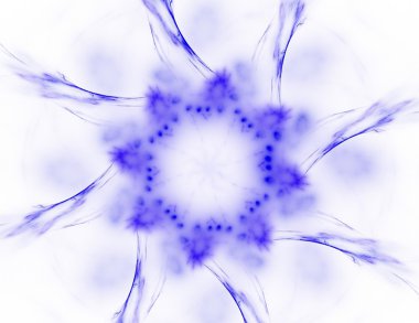 Bilim, teknoloji ve tasarım konularında fraktal radyal desen