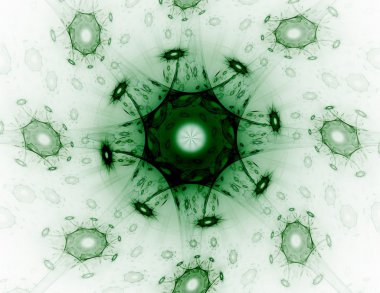 vitray çiçek veya kelebek, dijital fractal sanat tasarım