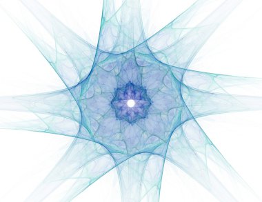 Bilim, teknoloji ve tasarım konularında fraktal radyal desen