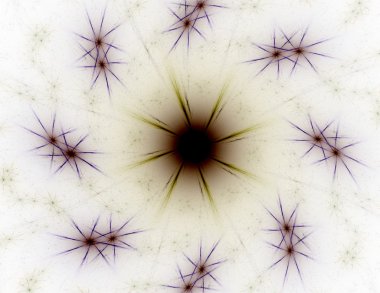 Soyut fraktal desen ve şekiller. Fraktal doku parmak izi.