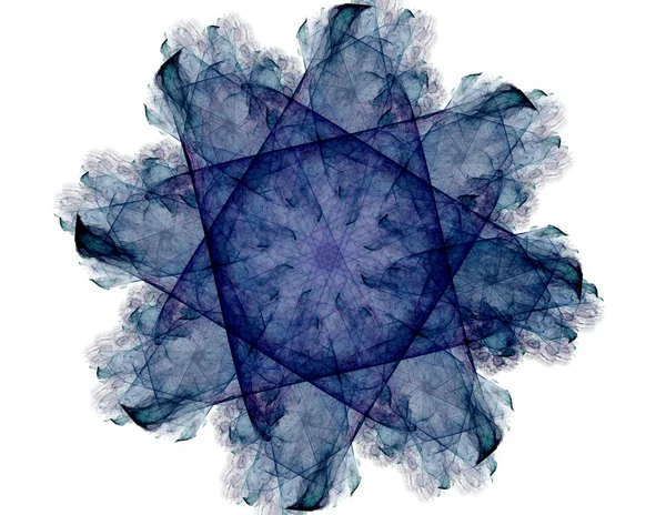 Colorful fractal rings, digital artwork — Stock Photo, Image