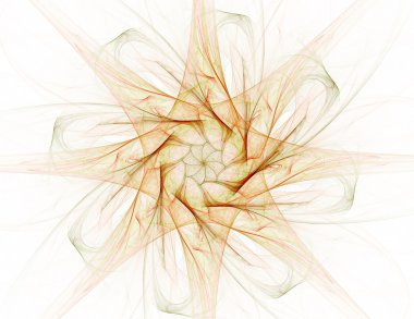 Temel parçacıklar serisi. Nükleer fizik ve grafik tasarımı konularında soyut fraktal formların etkileşimi.