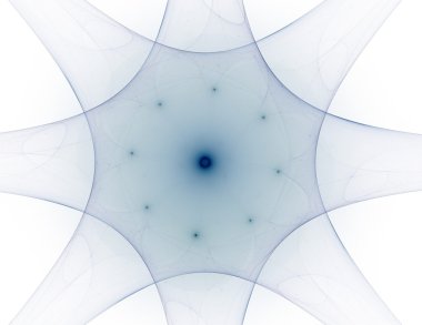 Bilim, teknoloji ve tasarım konularında fraktal radyal desen