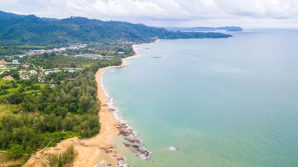 Вид Сверху Пейзаж Пляжа Кхао Лак Phangnga Thailand Популярные Туристические — стоковое фото