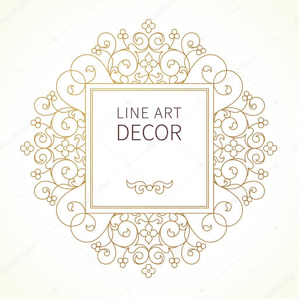elegant frame in eastern style stock vector c annapoguliaeva 101109450 depositphotos