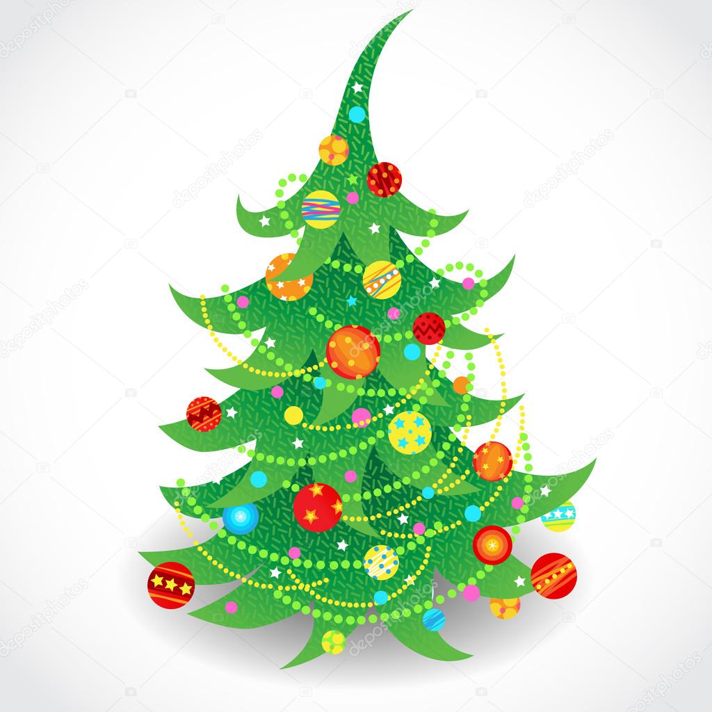 bir Noel ağacı çizimi — Stok Vektör © AnnaPoguliaeva #52709861