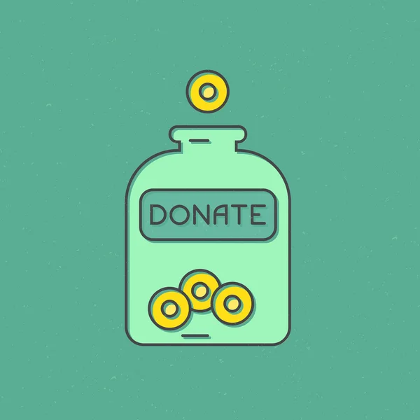 Vorlage für Wohltätigkeitskarten — Stockvektor