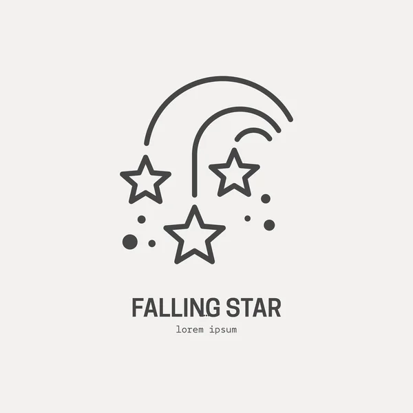 星と宇宙ロゴ — ストックベクタ