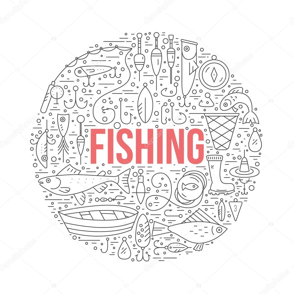 Fishing Design Template