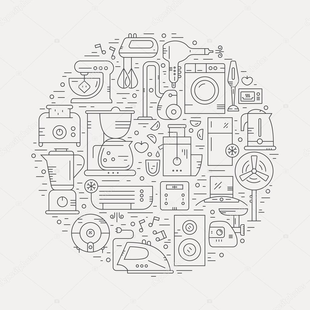 Home Appliances Template — Stock Vector © Favetelinguis199 ...