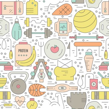 Spor beslenme ve sağlıklı yaşam desen