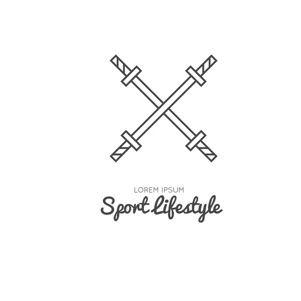 Logo del deporte icono — Vector de stock