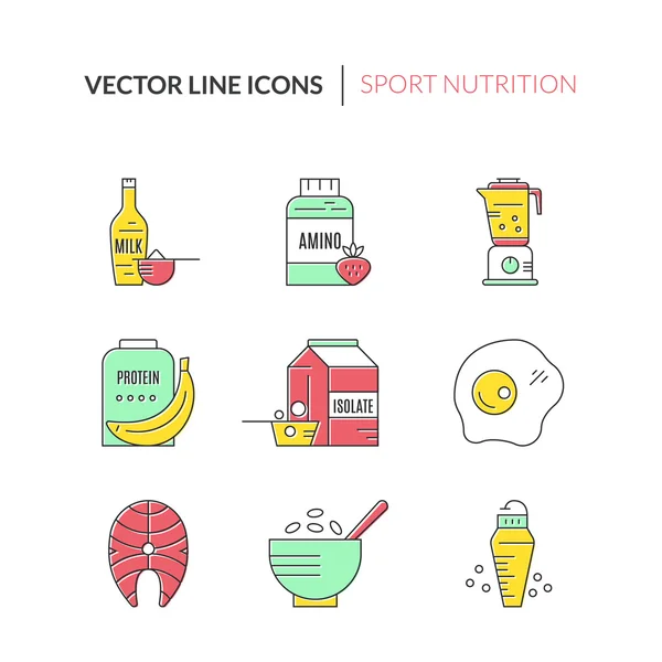 Gym and workout diet symbols — Stock Illustration Gym and workout diet symbols Royalty Free Stock Vectors
