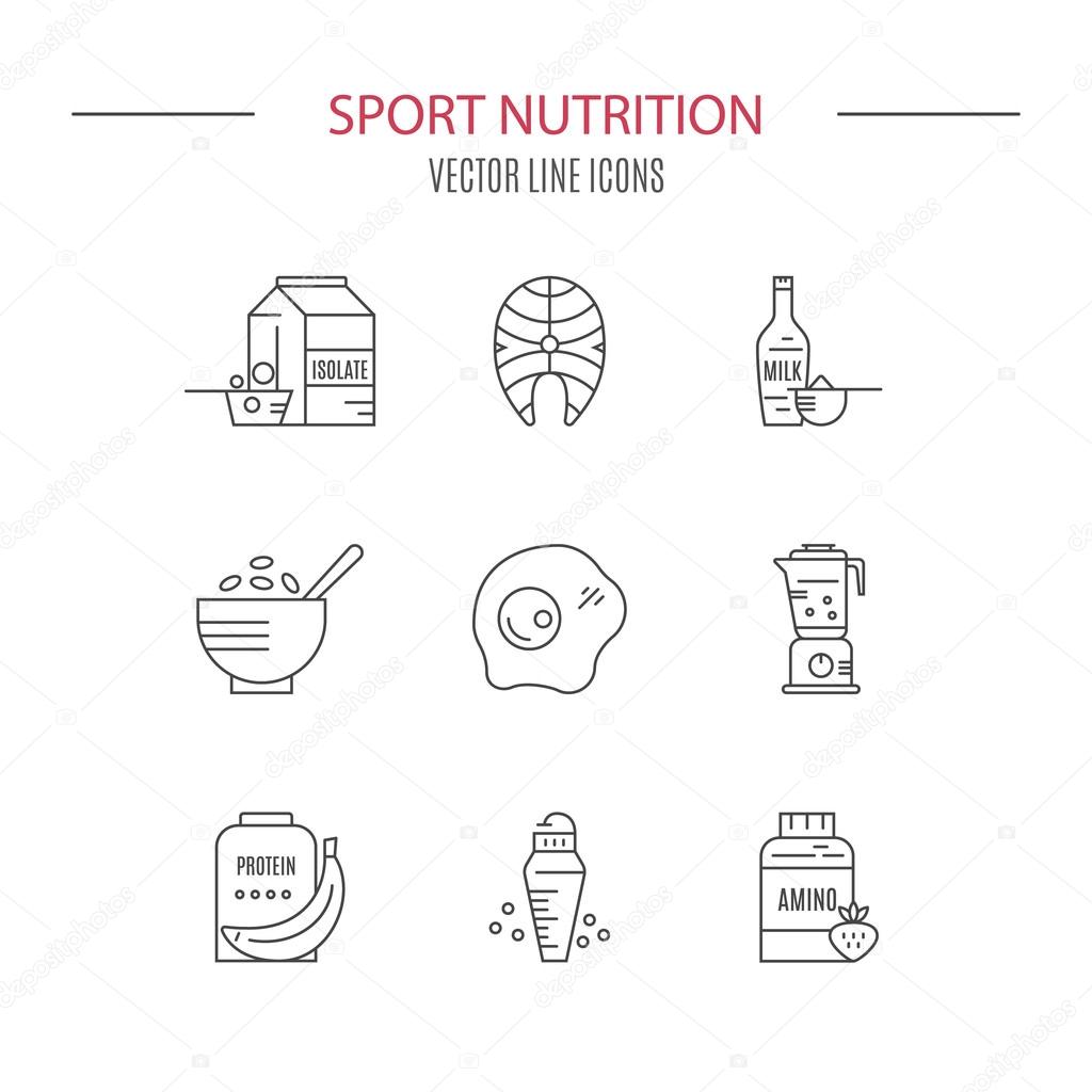 Sport Nutrition icons