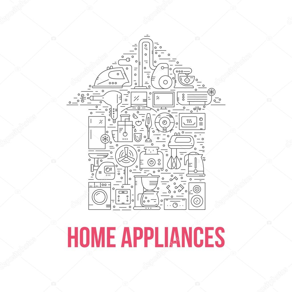 House Appliances Concept