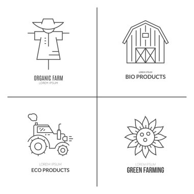 Bio farming Logotypes