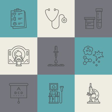 Medical Icons set clipart