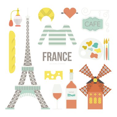 Collection of symbols of France