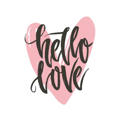 Handdrawn romantik Poster