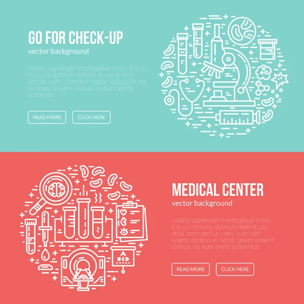 Medical banner design template — Stockvector