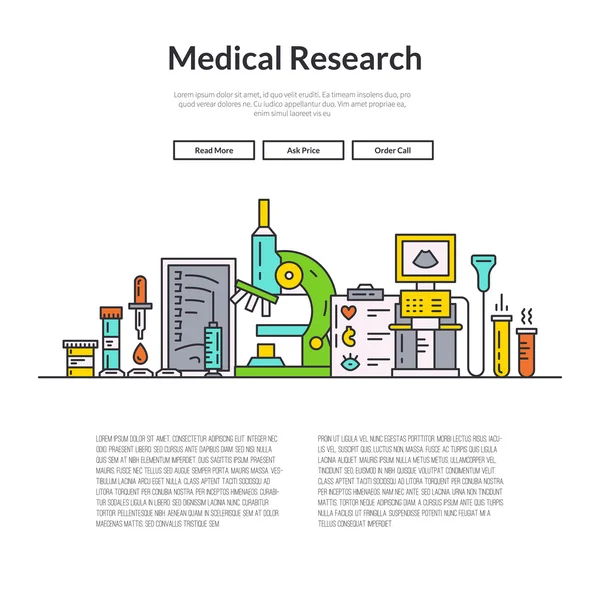 Página web médica — Vetor de Stock