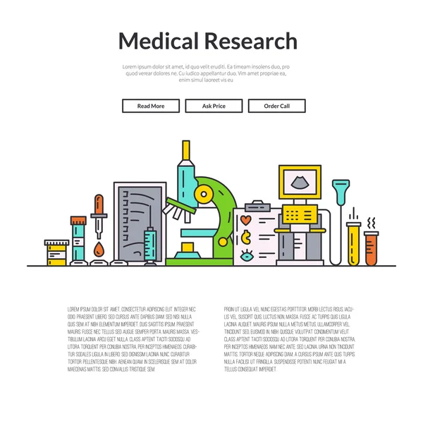 Pagina Web medica — Vettoriale Stock