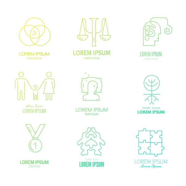 Collection of Counseling Icons — ストックベクタ