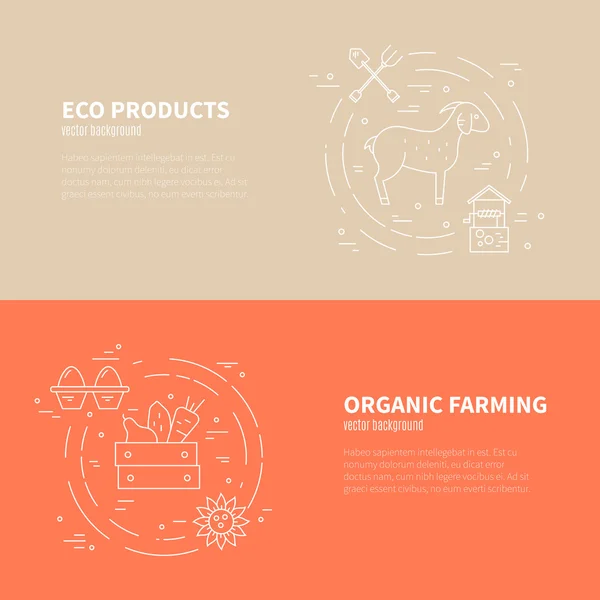 Diffirent agricultural symbols — Wektor stockowy