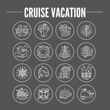 Cruise Tatil simgeler