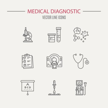icons with medical symbols