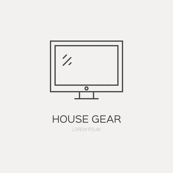 Casa Eletrodomésticos Logo —  Vetores de Stock