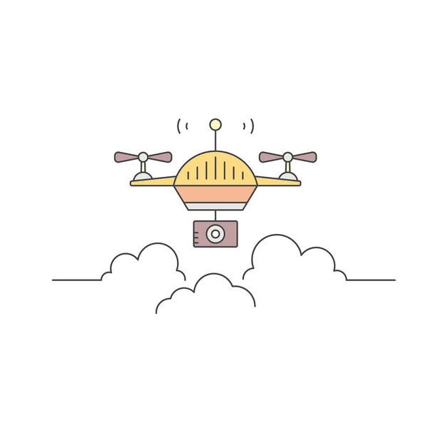 Drone Logo Concept — ストックベクタ