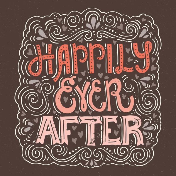 Happy ever after — ストックベクタ