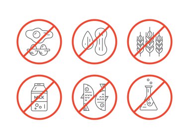 Gıda intoleransı simgeler