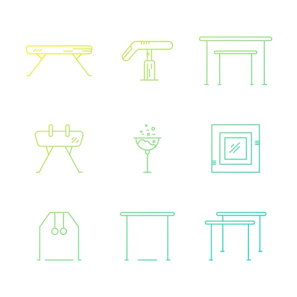 Набір логотипів художньої гімнастики — стоковий вектор