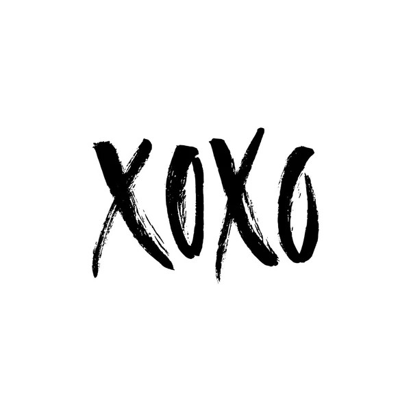 Xoxo yazı elle çizilmiş — Stok Vektör